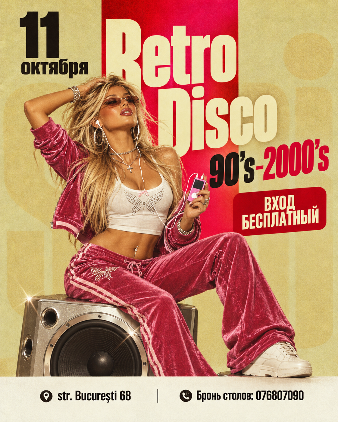 Afiș: Retro disco, duminică, 4 octombrie